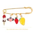 thumbnail image 2 of Broche pour Femmes Vêtements pour Filles Broche Dessin Animé Col à Revers Robe Chandail Broche en Alliage, 2 of 8