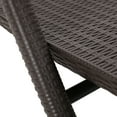 thumbnail image 6 of Noble House Waverly Outdoor Faux Wicker Chaise Lounges (Set of 2) Dark Brown, 6 of 8
