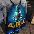 thumbnail image 4 of my robot friend-theme Drawstring Backpack Sports Gym Bag Water Resistant String Bag Cinch Bag，12"X16"（30X40cm）, 4 of 6