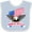 Blue and White, variant on Inktastic American Flag Made in the USA with Bald Eagle Boys or Girls Baby Bib