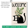 thumbnail image 6 of Spring Cat Tulip Garden Flag 12x18 Vertical Double Sided Welcome Easter Farmhouse Holiday Outside Decorations Burlap Yard Flag BW767, 6 of 6