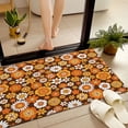 thumbnail image 4 of JML Non-Slip Microfiber & Rubber Doormat - Soft Entryway Rug for Home/Office (24"x36") - Easy Clean Door Mat for Indoor/Outdoor Use, Brown Floral Pattern, 4 of 5