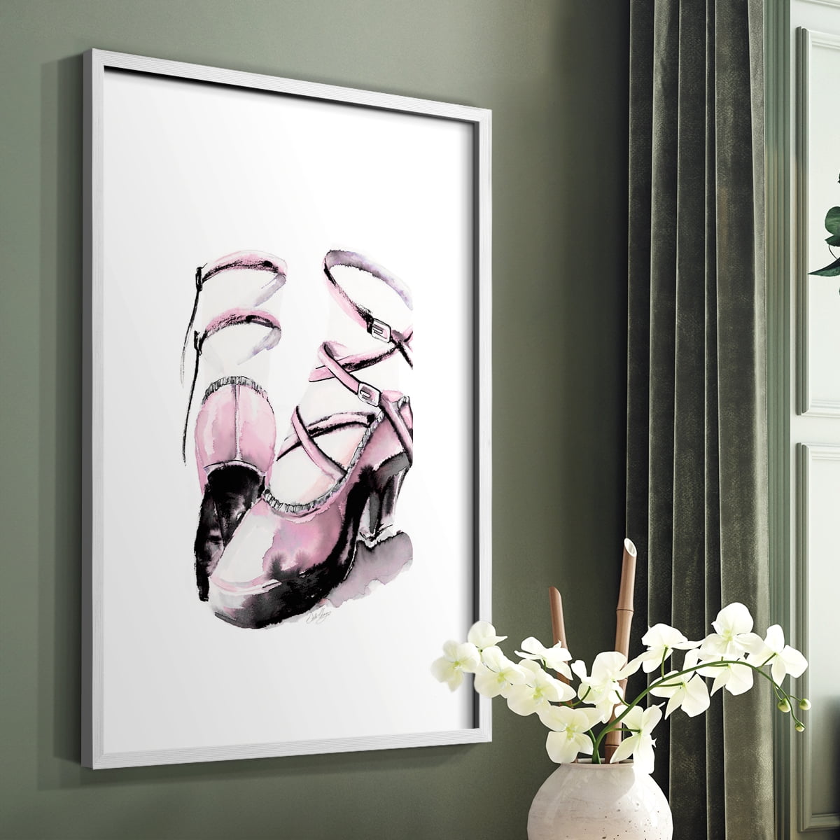 Strappy Platform in Paper Solid Wood 8 x 10 Framed Print