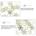thumbnail image 4 of Desk Top Decor 30Pcs Snowflake Tree Ornament Hooks Decorating Hangers Metal Wire Ornament Hooks Gold, 4 of 6