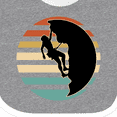 thumbnail image 4 of Inktastic Rock Climbing Mountain Climber Silhouette Boys or Girls Baby Bib, 4 of 4