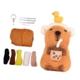 thumbnail image 2 of Juguete de peluche Capibara Perfecl, Material de fieltro de lana DIY, Proyecto hecho a mano, 2 of 8