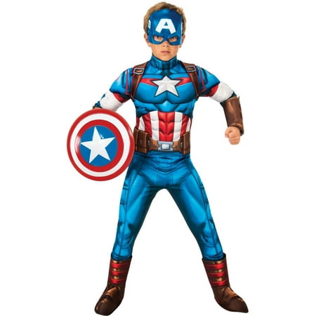 Avengers Core Captain America Deluxe Boys Costume