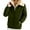 Army Green, variant on SYMOID Womens Navy Sherpa Lined Full Zip Jacket - 100% Polyester Warm Insulated, Casual Outerwear for Cool Days with Ribbed Cuffs & Front Pockets,Size 2XL