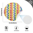thumbnail image 2 of Ryvnso Colorful Geometry Round Plate Mats Dining Table Placemat Set of 4 for Holiday Decoration, 2 of 7