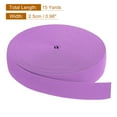 thumbnail image 2 of Uxcell Elastic Band 1" x 15 Yard Stretch Knit Elastic Bands Fabric Elastic Band for Sewing (Plum Purple), 2 of 6