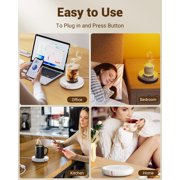 SWEETFULL Large Candle Warmer Plate, Coffee Cup Mug Warmer for Desk, Electric Mug Heater and Cup Warmer for Beverages, Milk, Tea & Coffee, Candle Melter, Ideal Coffee Accessories Gifts