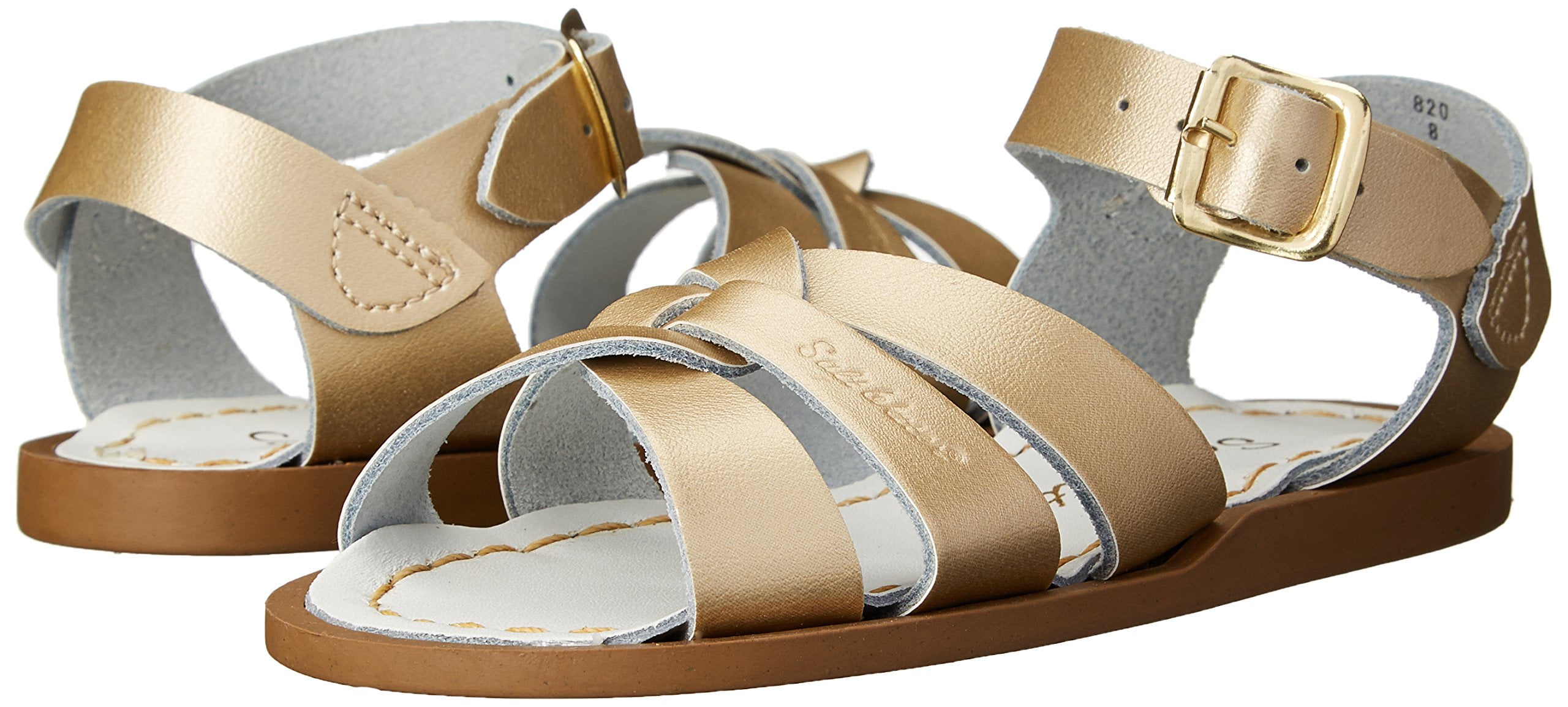 Salt Water Sandals 820-GOLD by Hoy Shoe The Original Gold Sandal