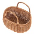thumbnail image 4 of Wicker Basket Light Steamed Swing Handled Coracle Shopper, 4 of 4