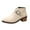 Beige, variant on Oyedens Cowgirl Cowboy Boots for Women Casual Studded Motorcycle Riding Combat Ankle Booties Work Boots