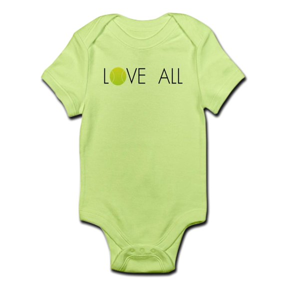 CafePress - Tennis LOVE ALL Infant Bodysuit - Baby Light Bodysuit