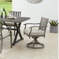 thumbnail image 2 of Ulax Furniture Aluminum Outdoor Patio Dining Chairs - Set of 2, Gray, 2 of 8