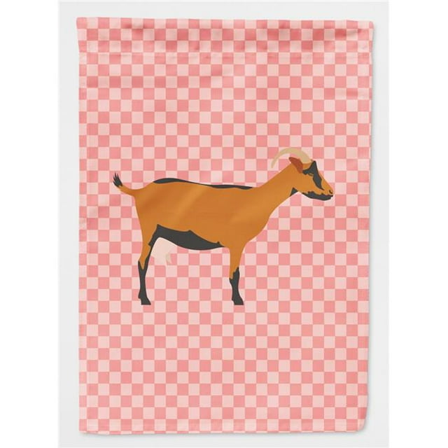 Carolines Treasures BB7888CHF Oberhasli Goat Drapeau de Maison en Toile à Carreaux Roses