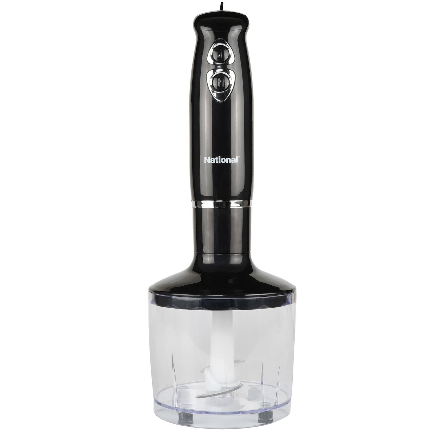 NATIONAL 500-Watt Multi-Purpose 4-in-1 Immersion Blender with Attachments (Black), NA-3104HB