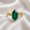 Rose Plated, variant on 3CT Dutch Marquise Emerald Solitaire Ring, 925 Sterling Silver Yellow Gold Plated Ring, May Birthstone Proposal Ring, Handmade Jewelry, Gift for Her