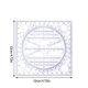 thumbnail image 2 of Injueey Regla giratoria multifunción, plantilla de construcción, círculo de medición, reglas matemáticas, accesorios para estudiante de arquitectura Type6 NO6 Injueey HA012296-01, 2 of 6