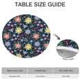 thumbnail image 6 of Pioneer Flower Floral Print Pattern Round Fitted Tablecloth with Elastic Edge,Dining Table Cover Waterproof,Outdoor Round Tablecloth for Camping,Dining,Indoor and Outdoor, 6 of 7
