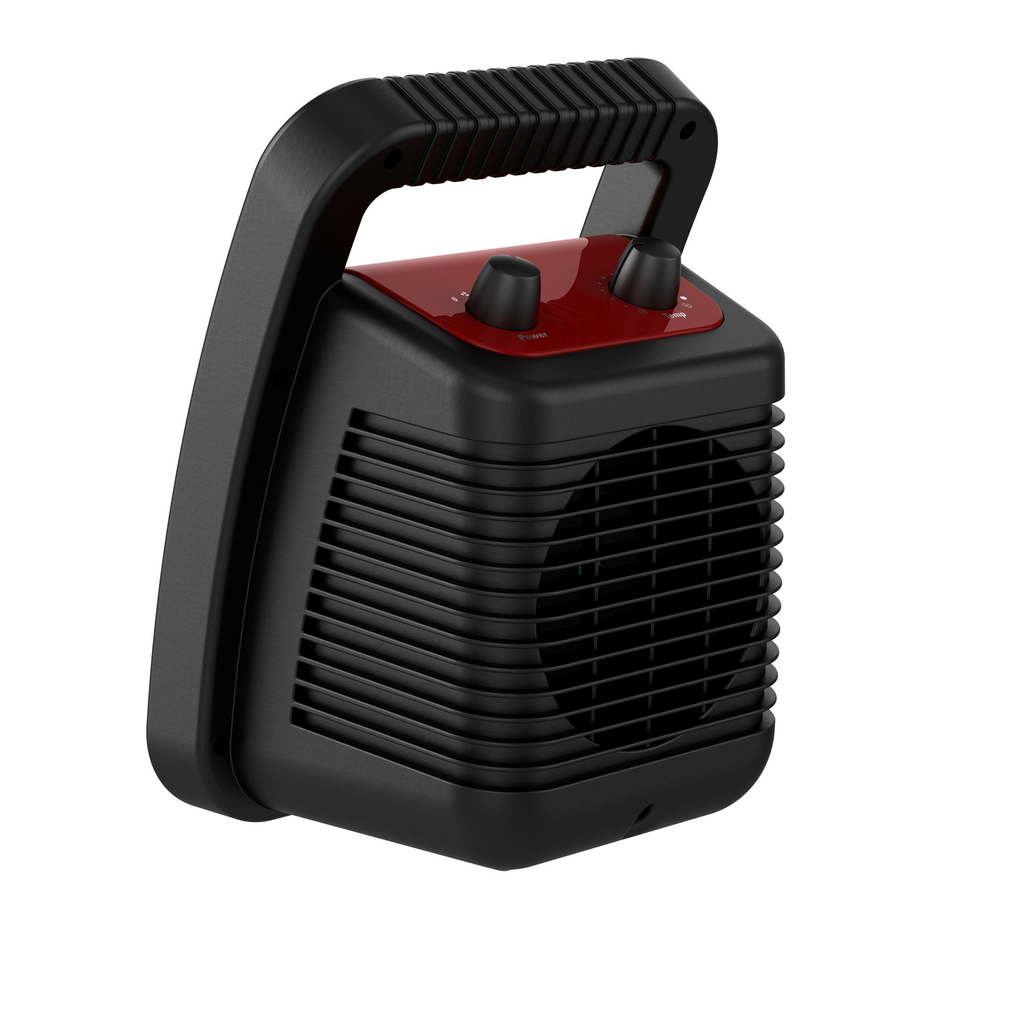 Lasko 12" Utility Ceramic Heater with Adjustable Thermostat, Black/Red, CU12110, New - image 4 of 5