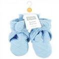 thumbnail image 2 of Hudson Baby Infant and Toddler Boy Quilted Booties, Light Blue, 6-12 Months, 2 of 2