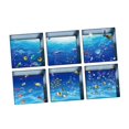 thumbnail image 1 of 15x6pcs 13x13cm Efecto 3D Antideslizante Impermeable Bañera Pegatina Peces, 1 of 10