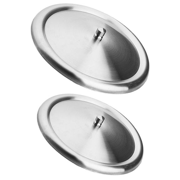 2 Pcs Stainless Steel Lid Portable Lids Cups for Tumblers Coffee Mugs Covers Metal Travel