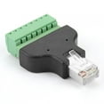 thumbnail image 3 of Red RG-45 Ethernet 8P8C Macho a terminal Convertidor de conector de adaptador digital de 8 pines ANGGREK Otros, 3 of 8