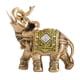 thumbnail image 1 of Wosthever Elefante esculpir estatua estatuilla resina librería decoración Animal artesanía habitación mascotas accesorios recuerdo de la Decoración del hogar Verde, 4.1x2.0x4.1 pulgadas Medio, 1 of 6