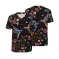 thumbnail image 3 of Daiia Humming Bird Mens Baseball Jersey Button Down Shirts Short Sleeve Sports Uniforms-4X-Large, 3 of 9