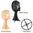 thumbnail image 6 of Wig Stand Holder Hair Styling Display, 2Pcs Plastic Portable Travel Wig Stand for Women Girls, 6 of 7