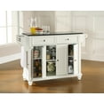 thumbnail image 4 of Crosley Furniture Cambridge Granite Top Full Size Kitchen Island/Cart White/Black, 4 of 5