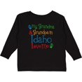 thumbnail image 3 of Inktastic Idaho Grandma Grandpa Loves Me Boys or Girls Long Sleeve Toddler T-Shirt, 3 of 5