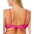 thumbnail image 2 of California Waves FUCHSIA SIZZLE Plus Size Ribbed Bralette Bikini Top, US (22-24), 2 of 3