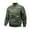 Army Green, variant on VSSSJ Men's Bomber Jackets Loose Fit Solid Color Long Sleeve Zip Up Stand Collar Coat Fashion Autumn Winter Windproof Lounge Jackets Army Green XXL
