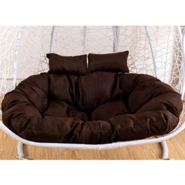 Cojín de asiento de cesta colgante para columpio, silla de hamaca de huevo colgante gruesa para el hogar, jardín, mecedora, sin silla Fivean unisex