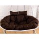thumbnail image 1 of Cojín de asiento de cesta colgante para columpio, silla de hamaca de huevo colgante gruesa para el hogar, jardín, mecedora, sin silla Fivean unisex, 1 of 2