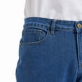 thumbnail image 5 of Coevals Club Men's classical jeans blue regular high quality five-pocket pants for men casual pants 30L 2# Blue 34, 5 of 7