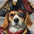 thumbnail image 6 of Orinice Pirate Dog Round Table Cover Stain Resistant Washable Indoor Outdoor Tablecloth Kitchen Dining Wedding Parties Table Cloth 100% Polyester Fiber 31-35, 6 of 8