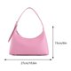 thumbnail image 2 of Bolso de hombro de PU para mujer Bolso de moda para axilas Bolso cruzado con cremallera (rosa), 2 of 3
