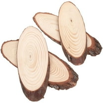 Topboutique Wooden Garden Pathway Stepping Stones 4 Pcs Stepping Stones Outdoor Walkway Wood Slices Patio Path Decorative Garden Walkways Wood Paver Paving Stones,3.5*10 inches