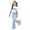 Light Blue, variant on Two Piece Set for Girls Short Sleeve Letter Print T-Shirt Top and Flared Pants Set Spring Clothes Outfits for Girls 12-13 Years
