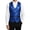 Dark Blue, variant on Men's Suit Vest Sequin Silk V Neck Button Down Waistcoats Business Formal Dressy Blazer Vests for Prom Party Wedding Red XS