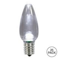 thumbnail image 2 of Vickerman C9 Twinkle Transparent Plastic LED Pure White Dimmable Bulb, bag of 25, 2 of 2