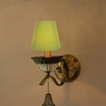 thumbnail image 5 of Raindrops Retro Small Lampshade with E14 Socket, Light Green Fabric, 1 Piece Decorative Table Lamp Accessory, 5 of 7