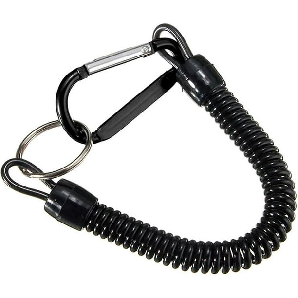 Niuniu Fishing Lanyards Boating Secure Retractable Coiled Tether With  Carabiner Spiral Spring Key Chain For Securing Pliers Anti-lost Stretch  Cord Fis 