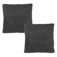 thumbnail image 1 of Cojin Decorativo Cuadrado Grande Set de 2 Gris Carbon, 1 of 4