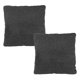 thumbnail image 1 of Cojin Decorativo Cuadrado Grande Set de 2 Gris Carbon, 1 of 4